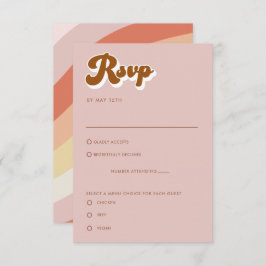 Retro Terracotta UAWG Einschließkarte Einladung