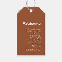 Retro Terracotta Wedding Willkommensschilder