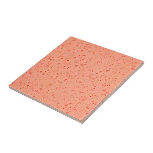 Retro Terrazzo Living Coral Elegantes Design Fliese (Seite)
