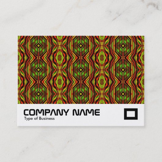 Retro Terrazzo Muster Visitenkarte (Vorderseite)