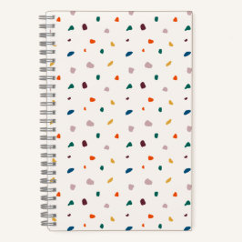 Retro Terrazzo Spiral Notebook Notizblock