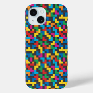 Retro Tetris Blocks Seamless Pattern Case-Mate iPhone Hülle