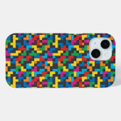Retro Tetris Blocks Seamless Pattern Case-Mate iPhone Hülle (Rückseite (Horizontal))