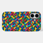 Retro Tetris Blocks Seamless Pattern Case-Mate iPhone Hülle (Rückseite (Horizontal))