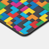 Retro Tetris Blocks Seamless Pattern Schreibtischunterlage (Ecke)
