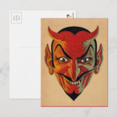 Retro Teufel Postkarte (Vorne/Hinten)