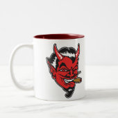 Retro Teufelskopf Kaffeetasse (Links)