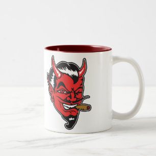 Retro Teufelskopf Kaffeetasse