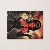 Retro teuflisches Pin-up Mädchen Puzzle (Horizontal)