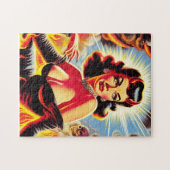Retro teuflisches Pin-up Puzzle (Horizontal)