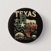 Retro Texas Button (Vorderseite)