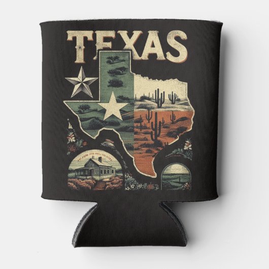 Retro Texas Dosenkühler (Vorderseite)