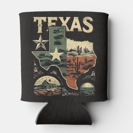 Retro Texas Dosenkühler (Rückseite)