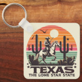 Retro Texas Schlüsselanhänger (Vorderseite)