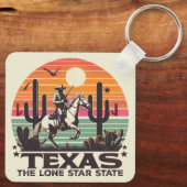 Retro Texas Schlüsselanhänger (Rückseite)