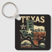 Retro Texas Schlüsselanhänger (Vorderseite)