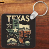 Retro Texas Schlüsselanhänger (Rückseite)