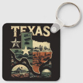 Retro Texas Schlüsselanhänger (Rückseite)