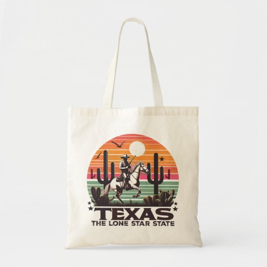 Retro Texas Tragetasche (Vorne)