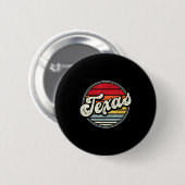 Retro Texas Zuhause Staat Cool 70er Style Sunset M Button (Vorne & Hinten)
