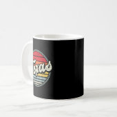 Retro Texas Zuhause Staat Cool 70er Style Sunset M Kaffeetasse (Vorderseite Links)