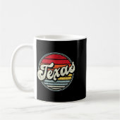 Retro Texas Zuhause Staat Cool 70er Style Sunset M Kaffeetasse (Links)
