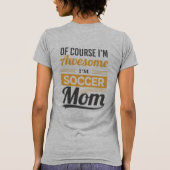 Retro-Text-Design der Mama Soccer T-Shirt (Rückseite)