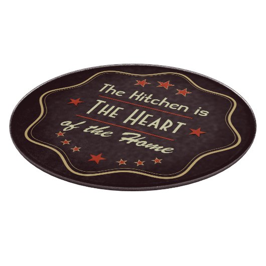 Retro Text Kitchen Quote Schneidebrett (Ecke)