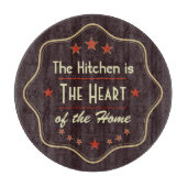 Retro Text Kitchen Quote Schneidebrett (Vorderseite)