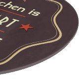 Retro-Text-Küchenzitat Schneidebrett (Ecke)