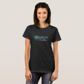 Retro Text Wavy Emergency Nurgency T - Shirt (Vorne ganz)