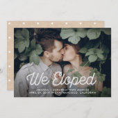 Retro-Text | Wir haben Hochzeitsfeiern gegessen Ankündigung (Vorne/Hinten)