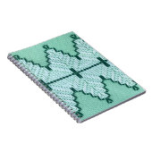 Retro textiles Garnhuschen, grafischer Puls. Notizblock (Rechte Seite)