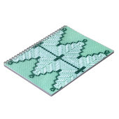 Retro textiles Garnhuschen, grafischer Puls. Notizblock (Linke Seite)