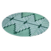 Retro textiles Garnhuschen, grafischer Puls. Schneidebrett (Ecke)