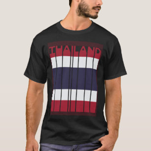 Retro Thai-Souvenir Vintage-Thailand-Flagge Thaila T-Shirt