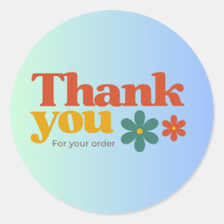 Retro Thank You Sticker