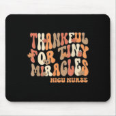 Retro Thankful For Tiny Miracles Thanksgiving Nicu Mousepad (Vorne)