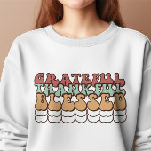 Retro Thankful Sweatshirt, Family Erntedank Sweatshirt