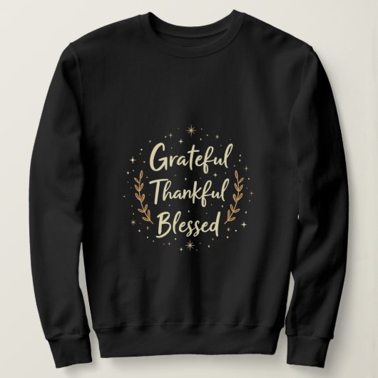 Retro Thankous Sweatshirt Vintag Erntedank Gif (Design vorne)