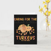 Retro Thanksgiving Mother Baby Nurse Stpartum Mate Karte (Gelbe Blume)