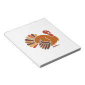 Retro Thanksgiving Truthahn � Herbsternte-Design C Notizblock (angewinkelt)