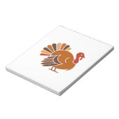 Retro Thanksgiving Truthahn � Herbsternte-Design C Notizblock (Rotiert)