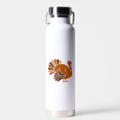 Retro Thanksgiving Truthahn � Herbsternte-Design C Trinkflasche (Vorne)