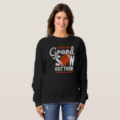 Retro That's My Grandson Out There American Footba Sweatshirt (Vorne ganz)