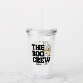  Retro The Boo Crew Spooky Halloween Acryltrinkbecher
