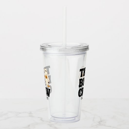 Retro The Boo Crew Spooky Halloween Acryltrinkbecher (Rechts)