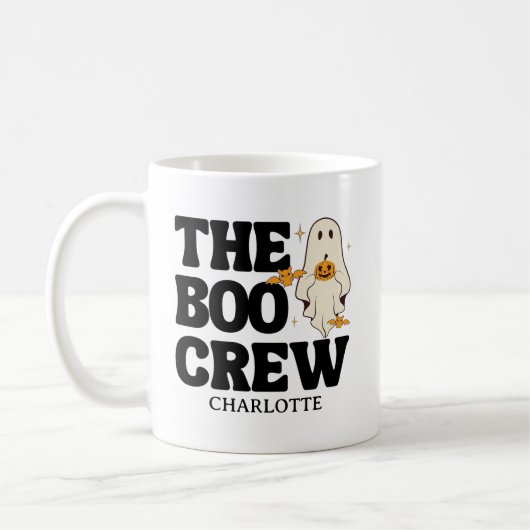  Retro The Boo Crew Spooky Halloween Kaffeetasse (Links)