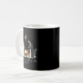 Retro The Greatest Gift Of All Jesus Nativity Chri Kaffeetasse (Vorderseite Links)