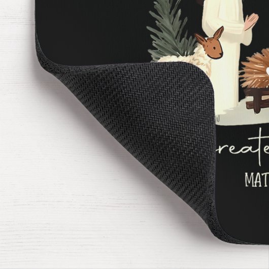 Retro The Greatest Gift Of All Jesus Nativity Chri Mousepad (Ecke)